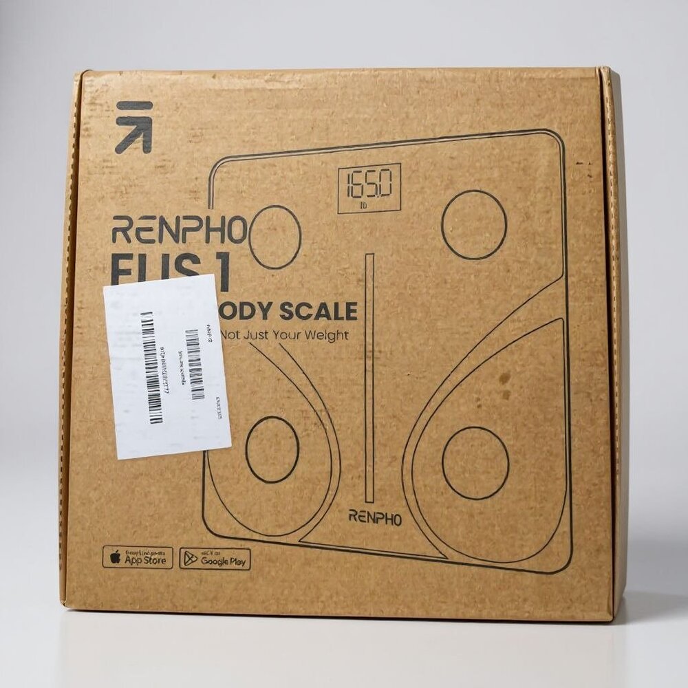 Renpho Digital Body Composition Scale With Smart App Glass Surface Uses 3 AAA Ba